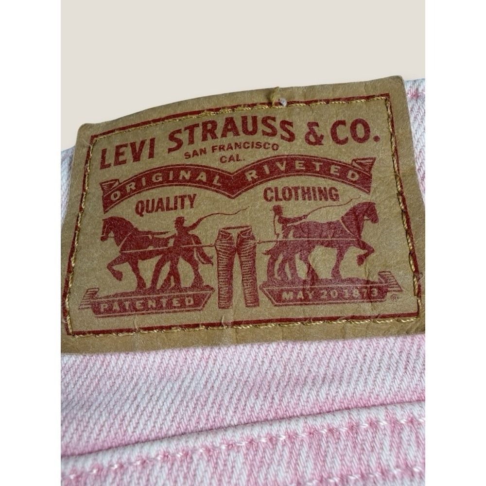 Levi's 721 High Rise Skinny Jeans 30 Pink Acid Wash Pastel Aesthetic Denim - Picture 8 of 8